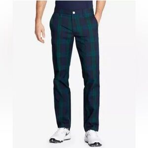 Bonobos Highland Golf Pants: Navy and Green Plaid 
32 x 30